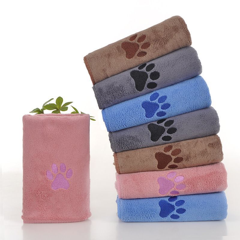 Dark Brown Pet Towel 40x80cm 5Pcs