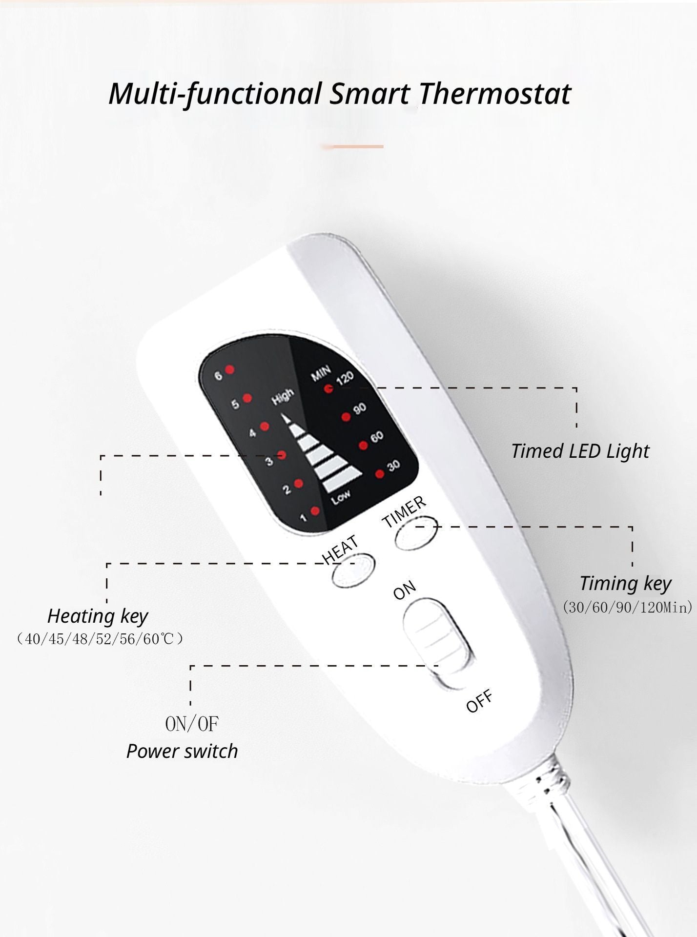 Heating Foot Warmer Mat Dark Grey