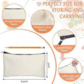 15 Pack Canvas Zipper Pencil Bag 12×21cm