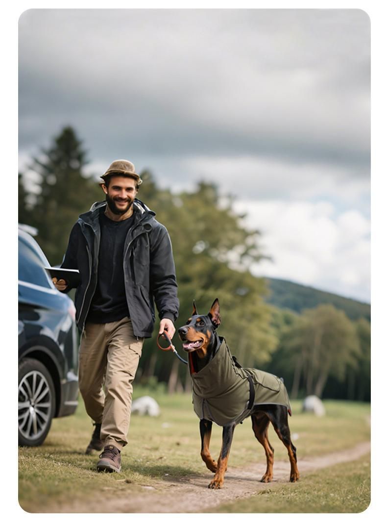 Dog Winter Fleece-Deep Black XL