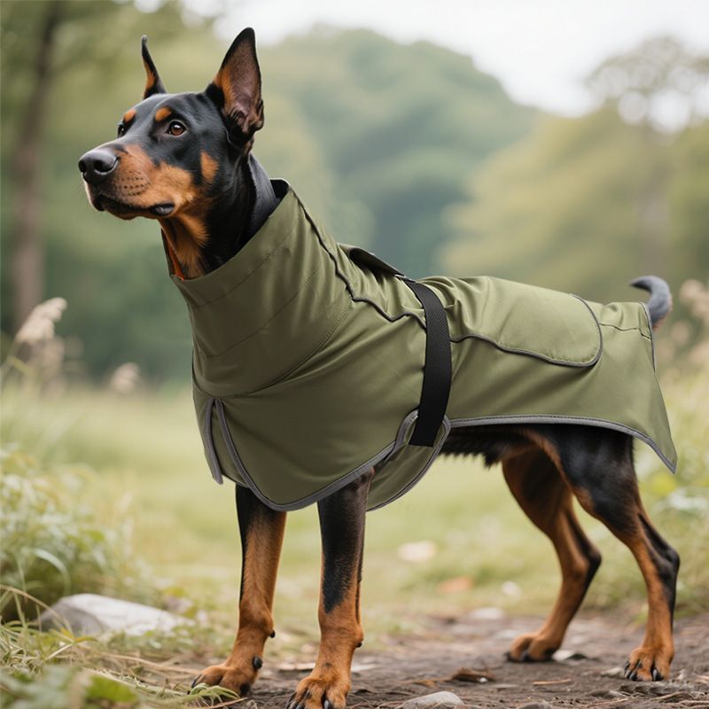 Dog Winter Fleece-Vibrant Orange L
