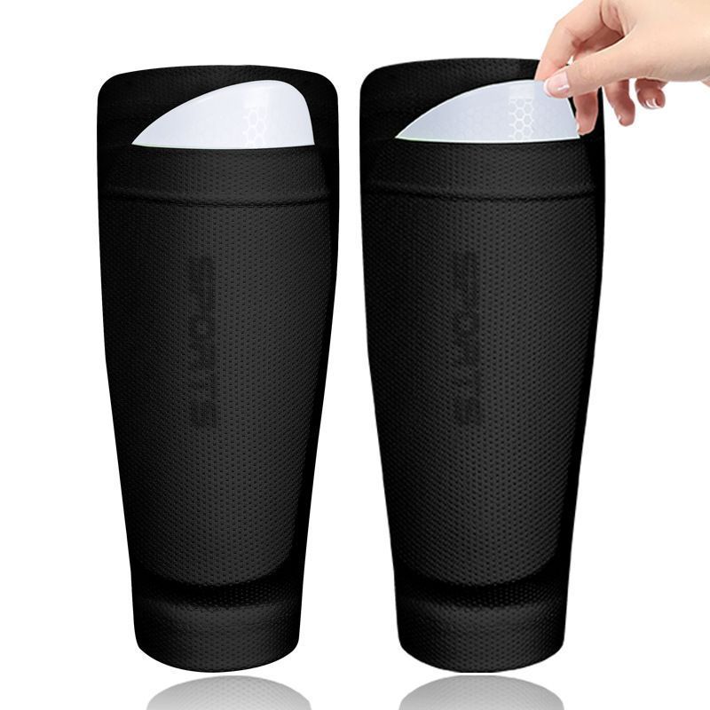 2 Pairs Soccer Shin Guard Sock Blue Size S
