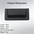 10 Pcs M8858-64 Black Hidden Snap
