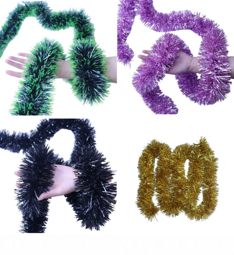 Thick Tinsel Garland 2M Party Decor Red 5pcs