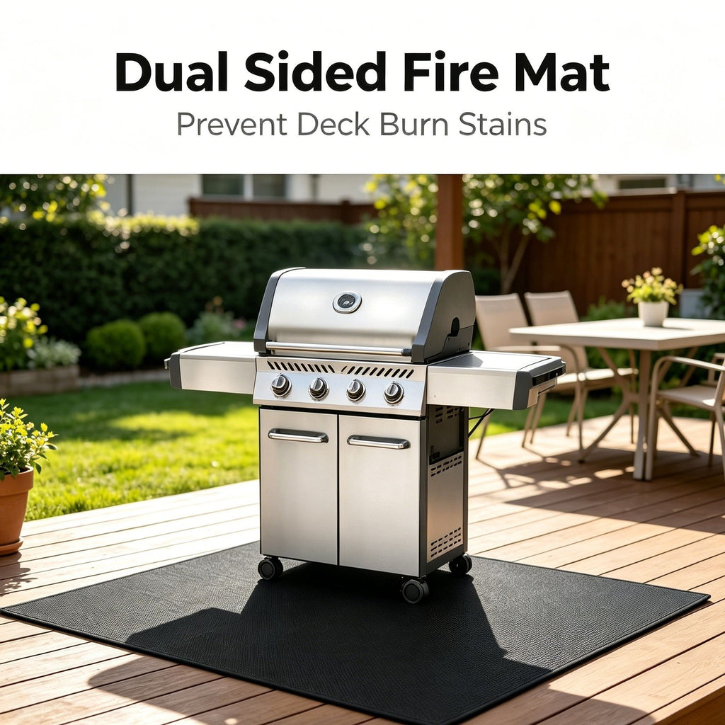 Dual Sided Fire Mat Prevent Deck Burn Stains(48*40IN)