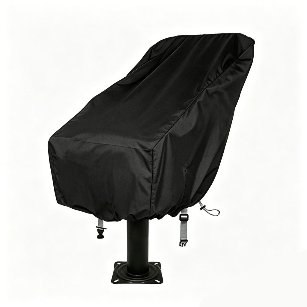 Waterproof Black Large Boat Captain Seat Cover