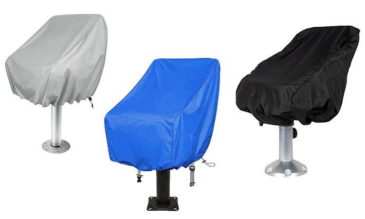 Waterproof Blue Large Boat Captain Seat Cover