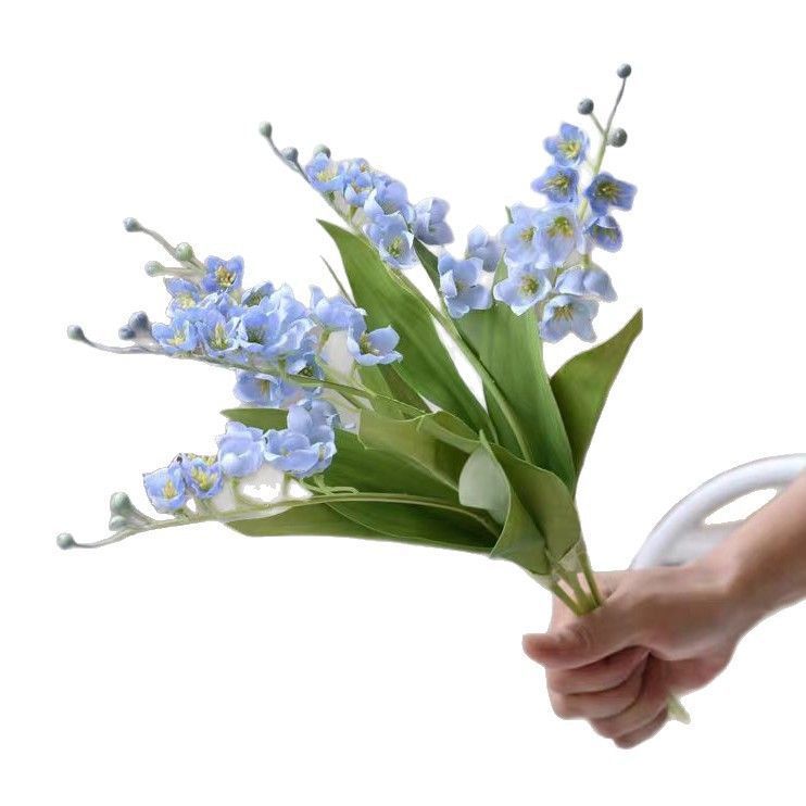 Artificial Pink Lily of The Valley, Romantic Decor, 5 Pack