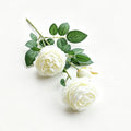 Artificial White French Peony, Soft Decor, 3 Pack