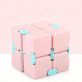 1pk Pastel Pink Infinity Cube Fidget Toy Gift Box