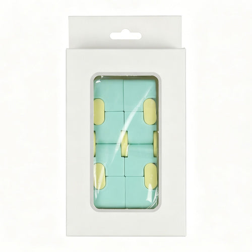 2pk Pastel Green Macaron Infinity Fidget Cube