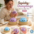 Stress Relief Duo Plain Purple & Plain Blue Bun Squishy 2 Pack, Quiet Daily Pair