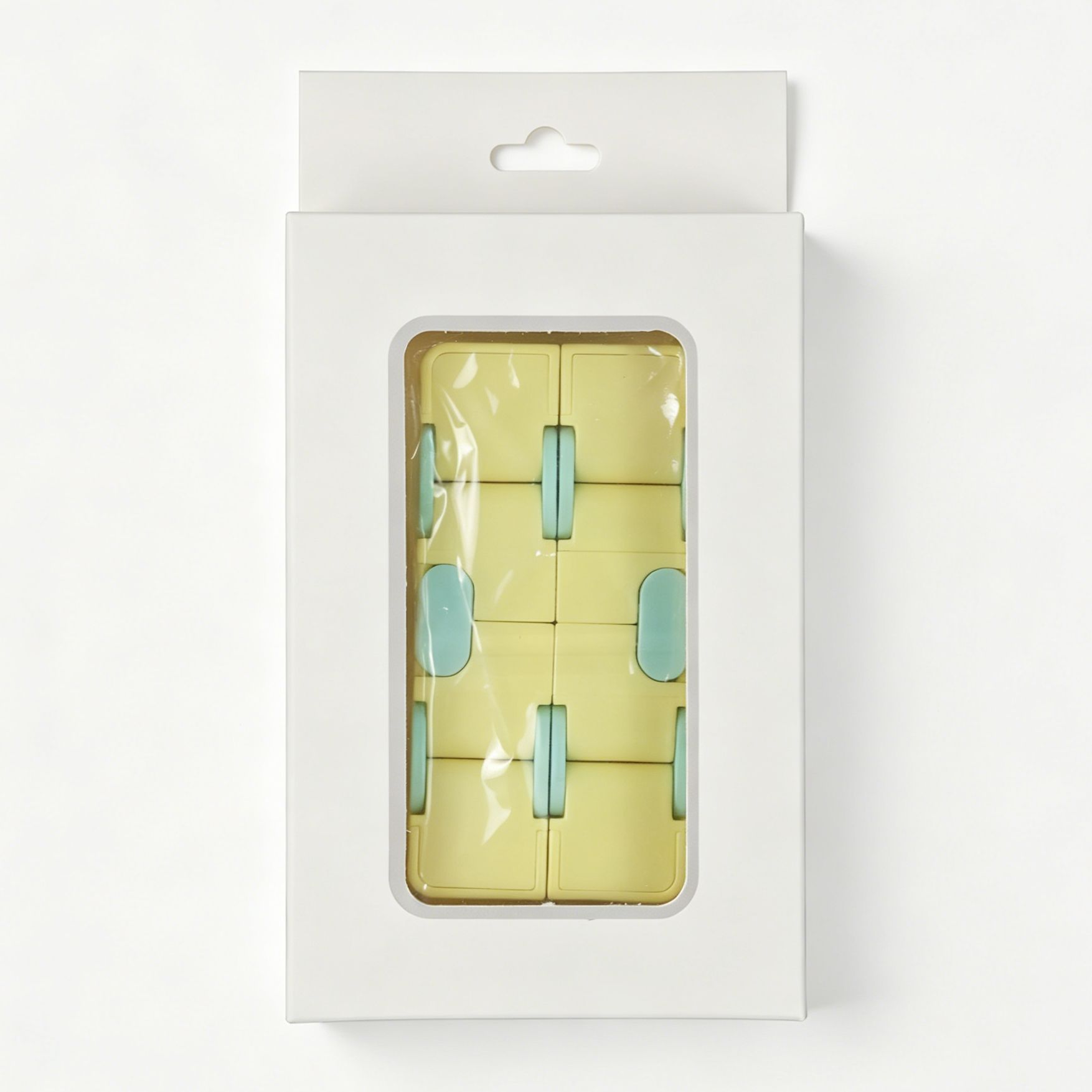 2pk Pastel Green & Yellow Infinity Fidget Cube