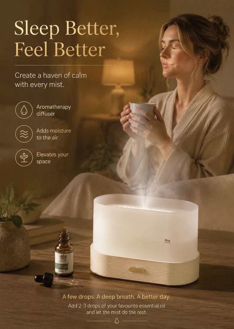 2 Pack USB Flame Diffuser, White & Black Single Light Pair