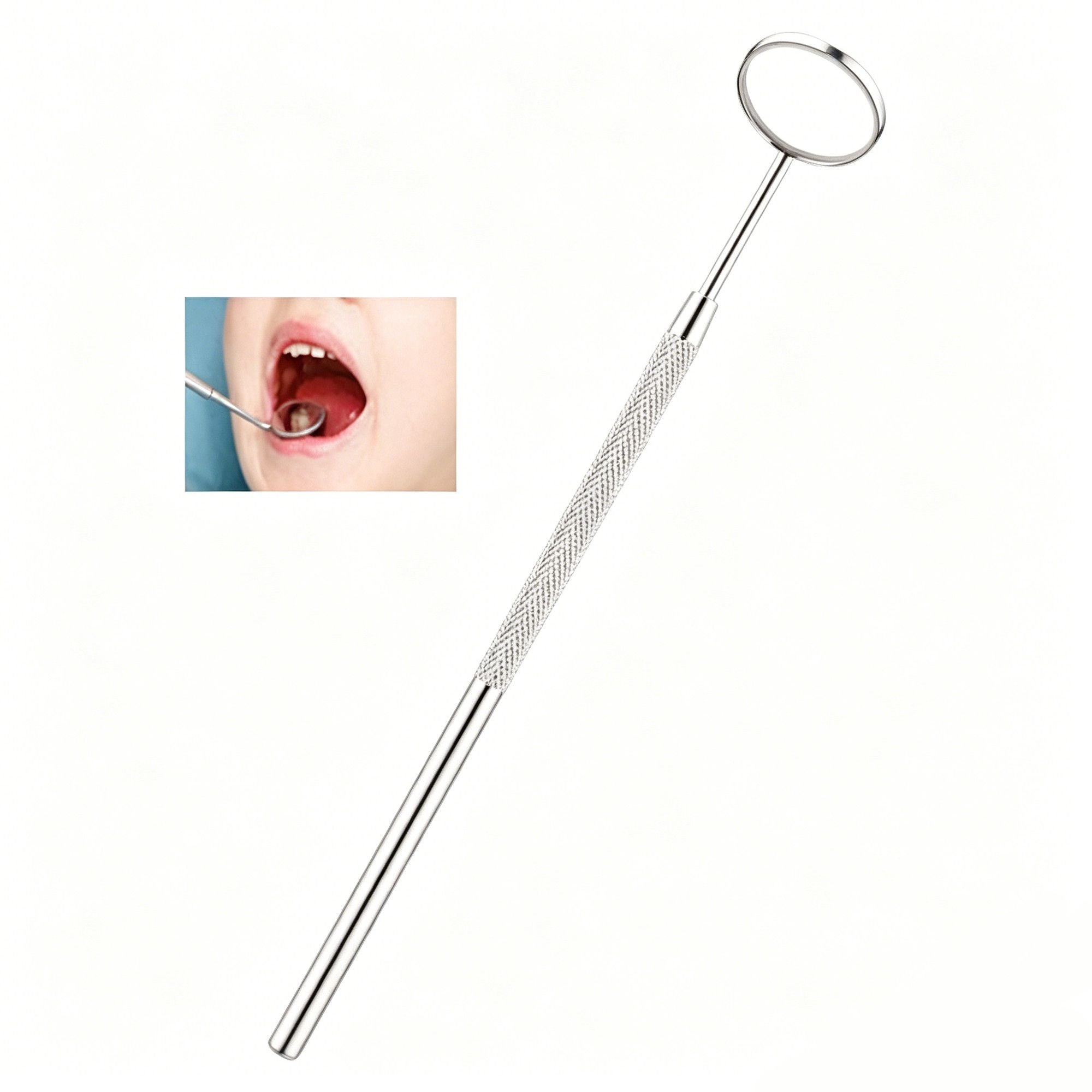 3pcs Style A Dental Tools Kit Mouth Mirror Scaler Probe
