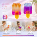 Slow-Rise Popsicle Squishy Stress Toy - 2 Pack (Orange & Purple)