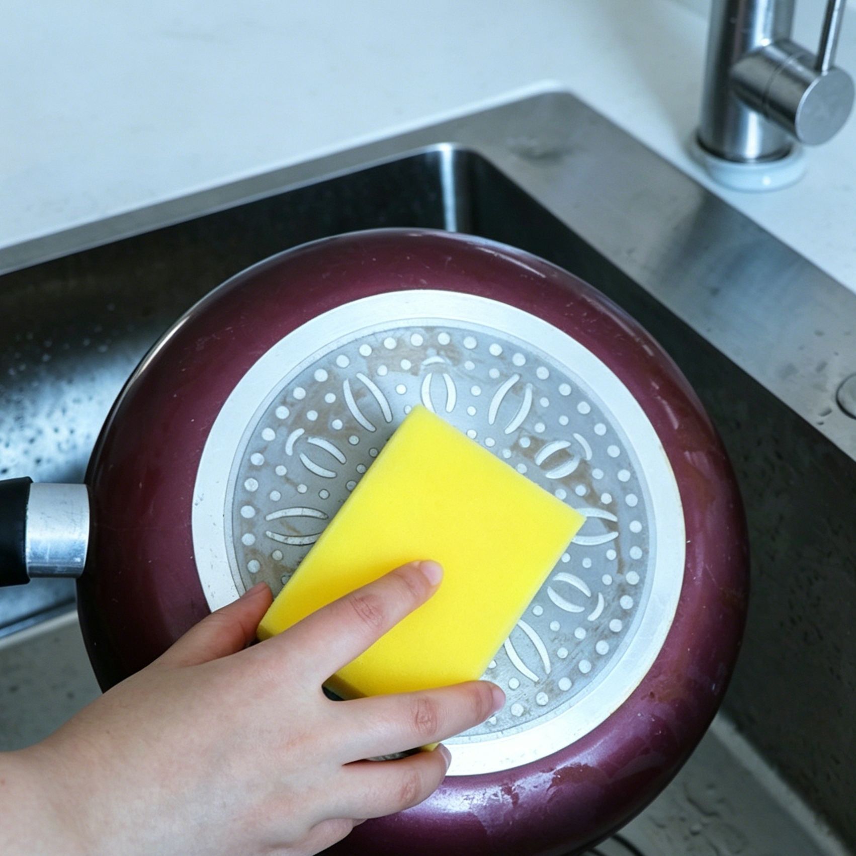 6pk Waist Shape Dual Sided Dish Sponge