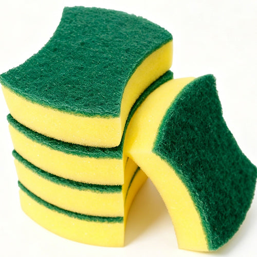 10pk Waist Shape Dual Sided Dish Sponge