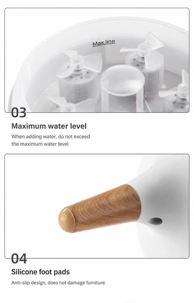 Smart Sound Pickup Jellyfish Diffuser, Flowing Color Light, Moisturizing Fragrance Device