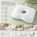 Detachable Washable Liner Ear Pillow 39x28x6, White, Convenient Daily Cleaning