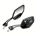 1 Pair Motorcycle Bicycle Rearview Mirror With Mount, Snake Skin