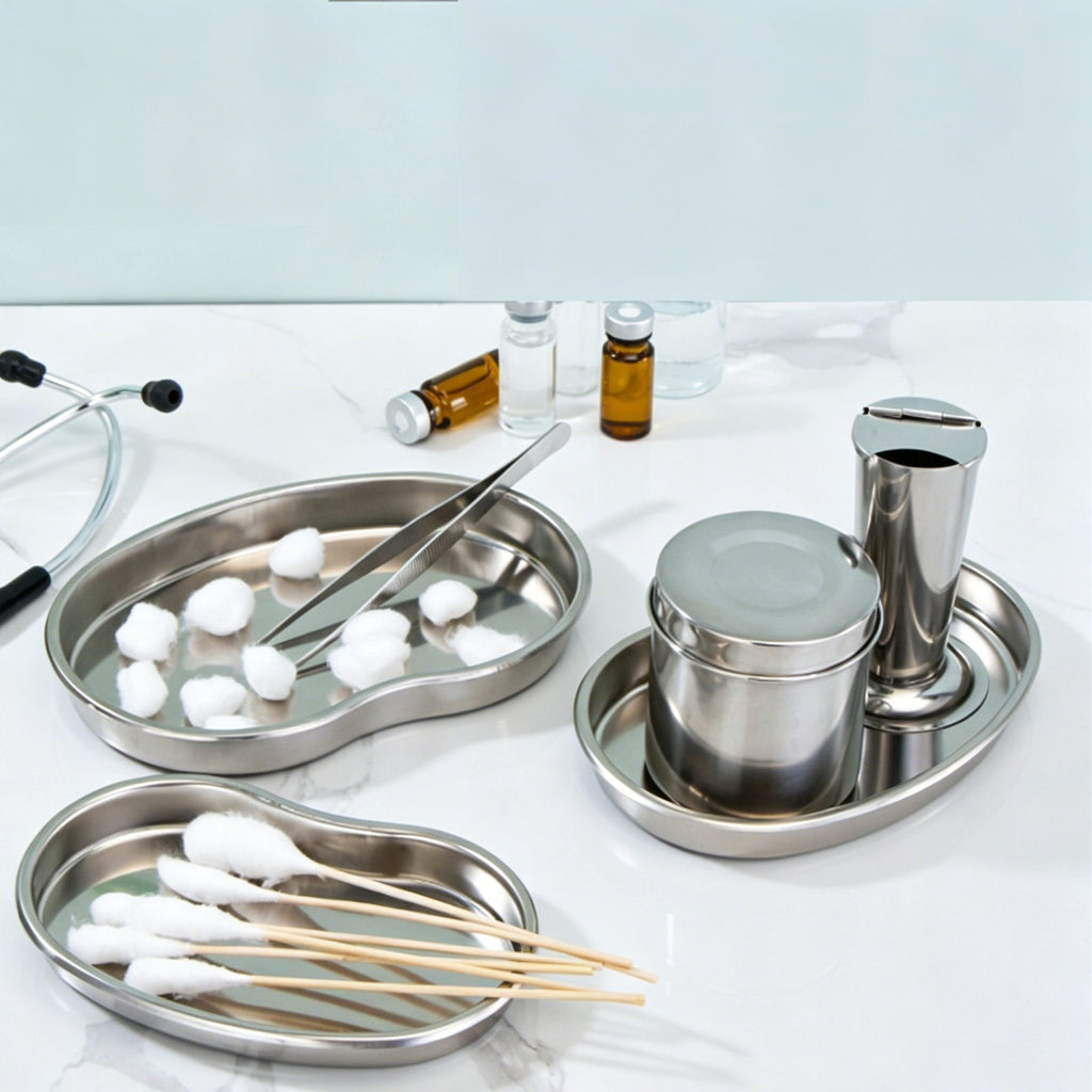 Large Curved Tray 304 Stainless Steel 2pcs