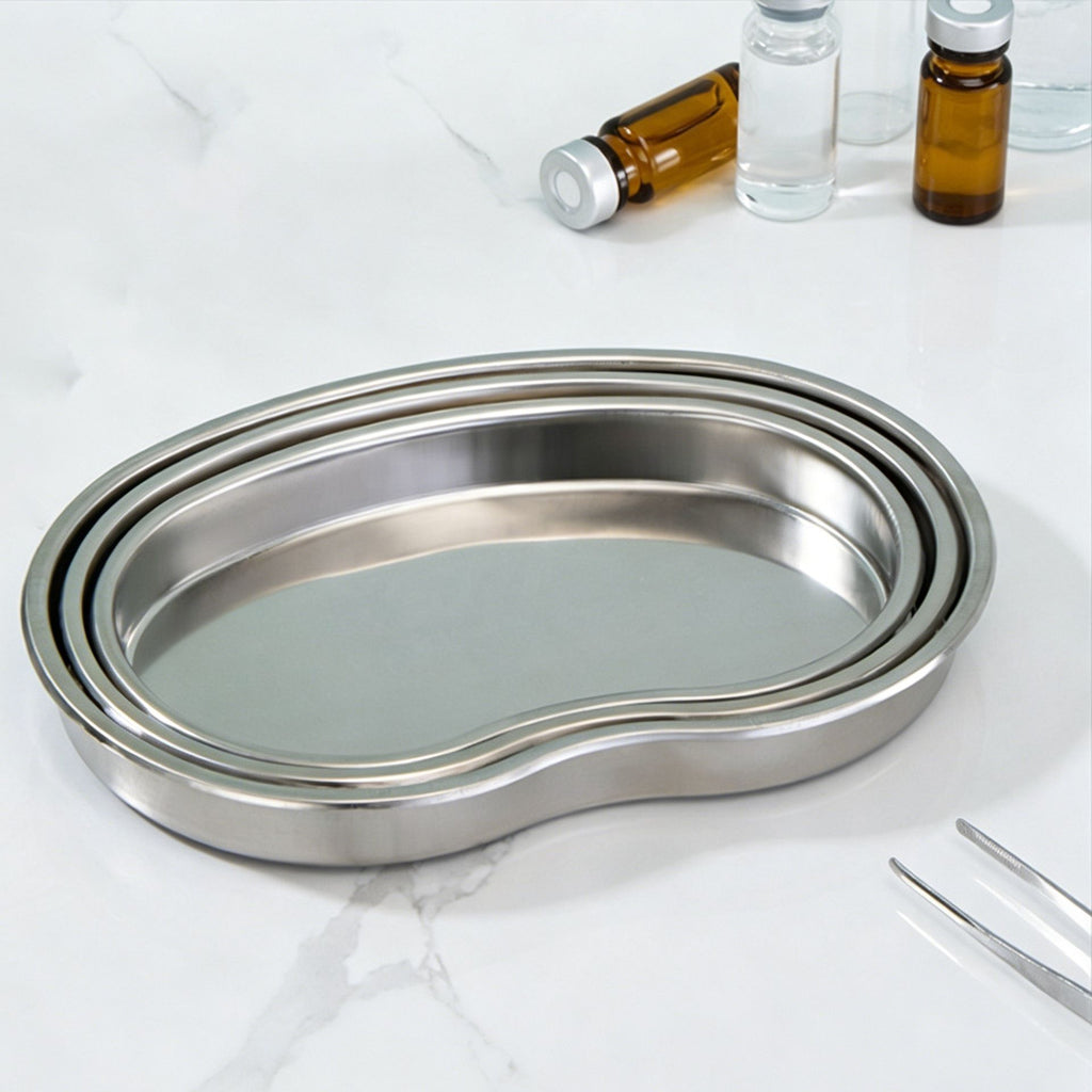 Large Curved Tray 304 Stainless Steel 2pcs