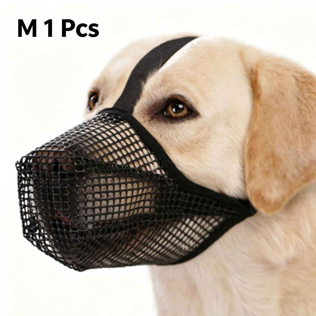 Black Mesh Dog Muzzle M, Drinkable
