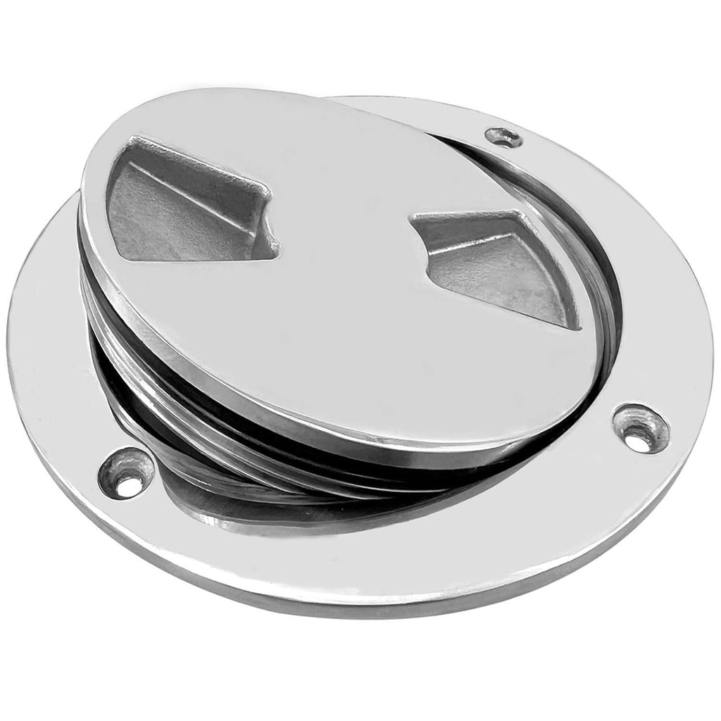 3 Inch 316 Stainless Steel Round Deck Plate Marine Yacht Hardware Fitting