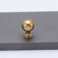 Smooth Round Ball Single Hole Cabinet Knob 2pcs
