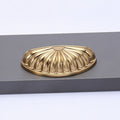 76mm Hole Spacing Shell Fan Cabinet Pull 2pcs