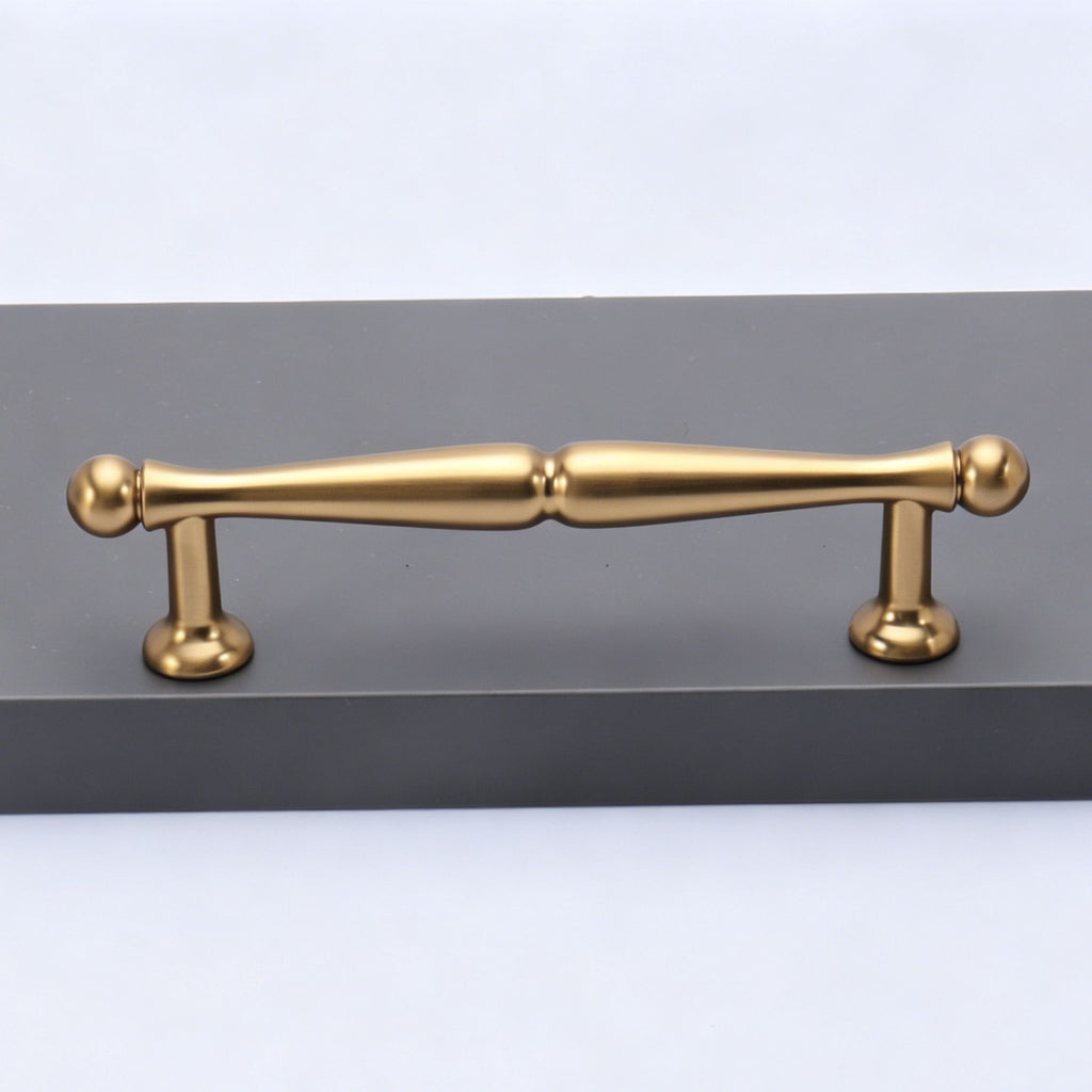 96mm Hole Spacing Waisted Ball Bar Cabinet Pull 2pcs
