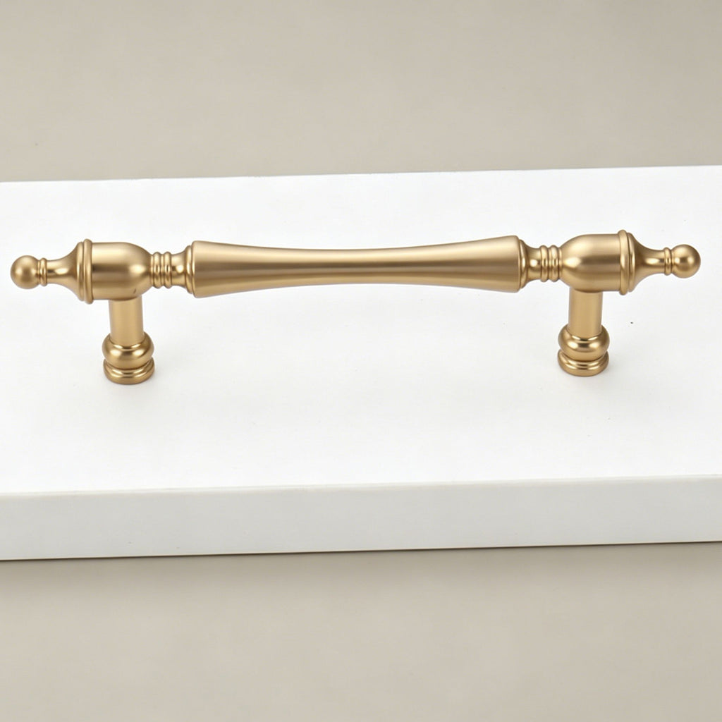 96mm Hole Spacing Vintage Tapered End Bar Cabinet Pull 2pcs
