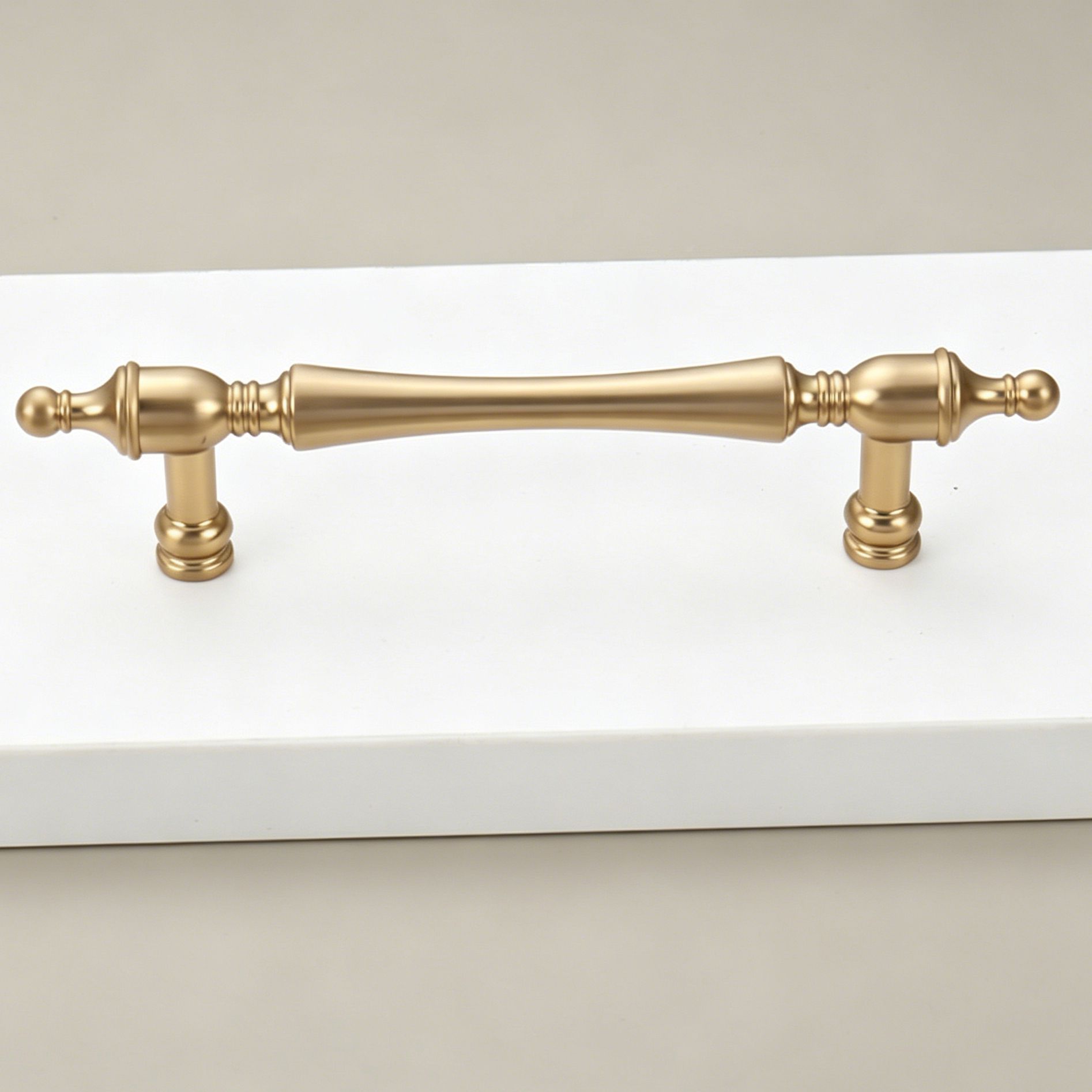 96mm Hole Spacing Vintage Tapered End Bar Cabinet Pull 2pcs
