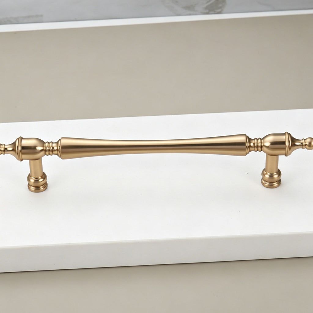 128mm Hole Spacing Vintage Tapered End Bar Cabinet Pull 2pcs
