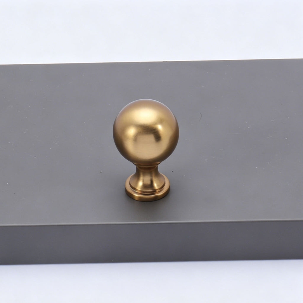 Smooth Round Ball Single Hole Cabinet Knob 4pcs