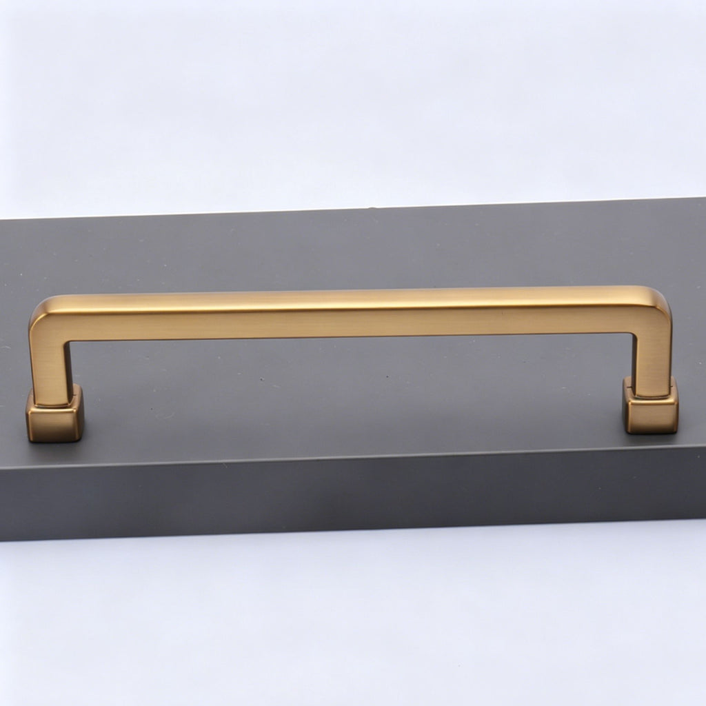 128mm Hole Spacing Square Straight Cabinet Pull 4pcs