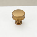 26mm Vertical Fluted Round Single Hole Drawer Knob 4pcs