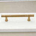 96mm Hole Spacing Segmented Fluted Bar Cabinet Pull 4pcs