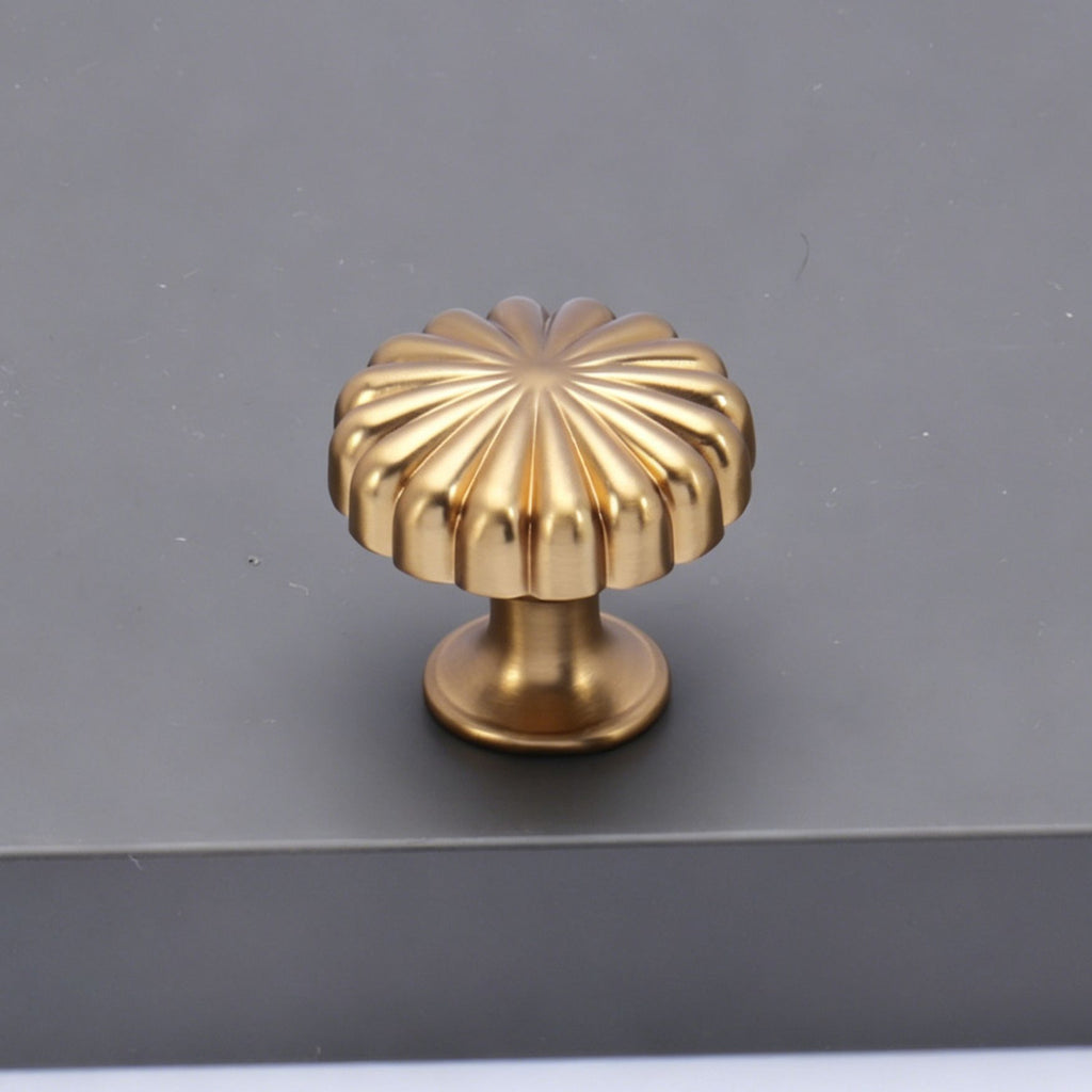 Chrysanthemum Pumpkin Single Hole Drawer Knob 6pcs