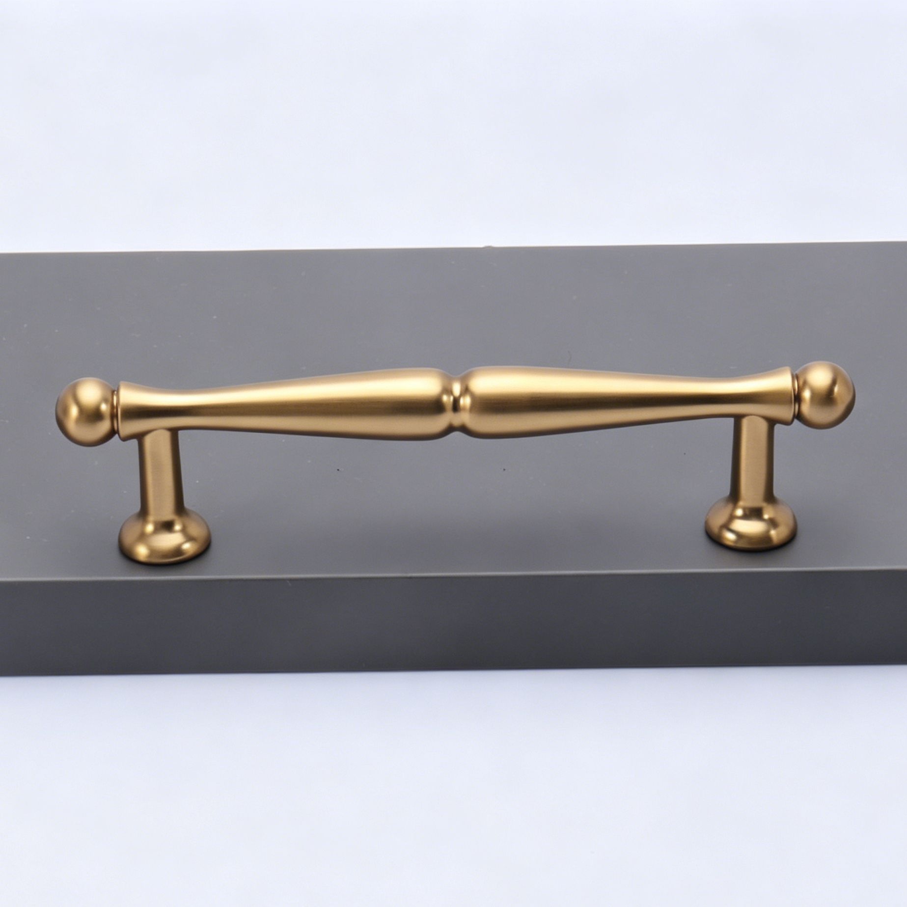 96mm Hole Spacing Waisted Ball Bar Cabinet Pull 6pcs