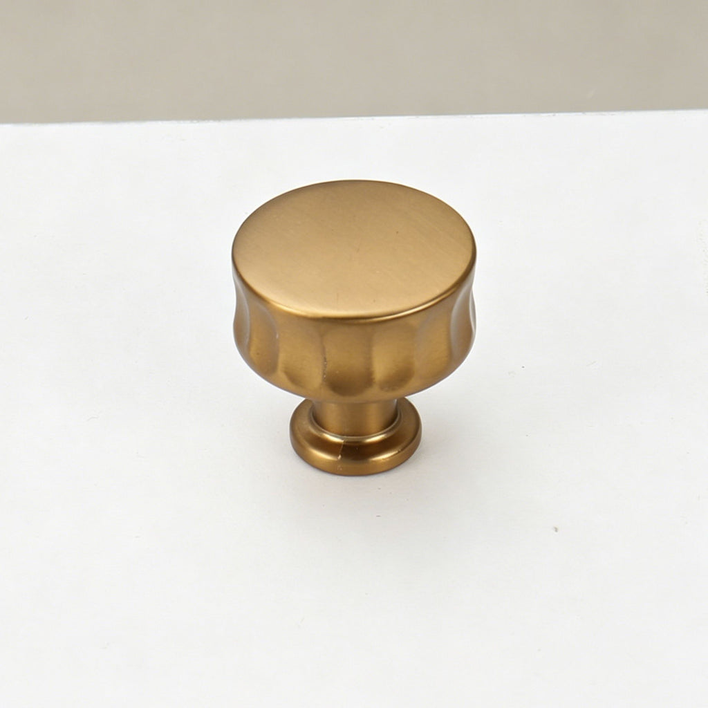 26mm Vertical Fluted Round Single Hole Drawer Knob 6pcs