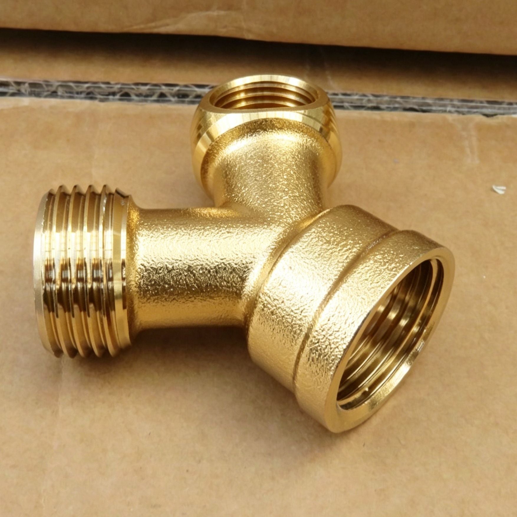 3/4" Brass Tee Joint Adapter For Sprayer & Dishwasher 4pcs