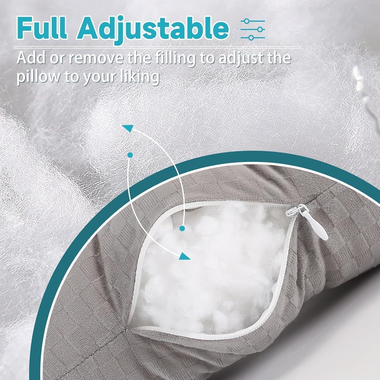 Grey Checker Ear Pillow, Hollow Cutout Ease Piercing Ear Soreness