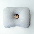 Grey Ice Bean Cool Ear Pillow, Hollow Cutout For Summer Side Sleep