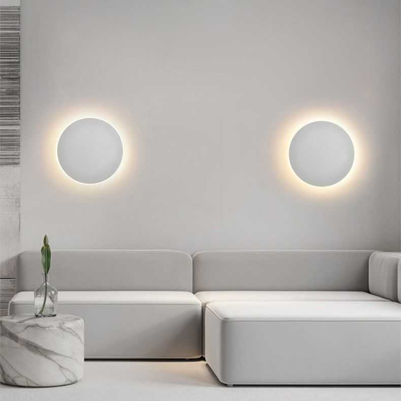 20CM White Regular Eclipse LED Wall Light Stepless Dimming