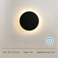 13CM Black Touch Eclipse LED Wall Light Stepless Dimming