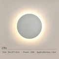 20CM White Touch Eclipse Wall Light 2Pcs Stepless Dimming