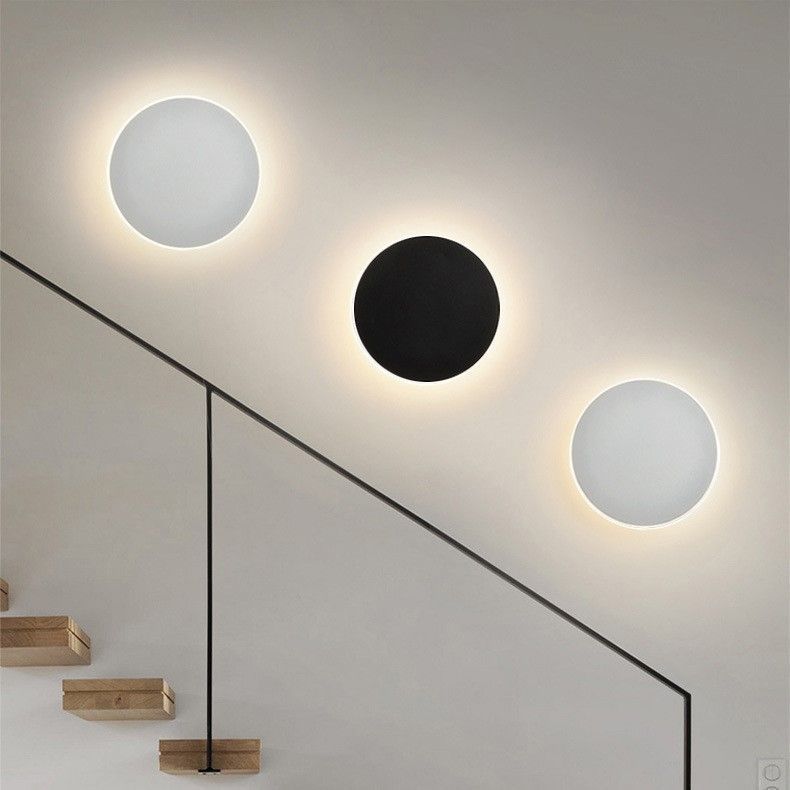 20CM White Touch Eclipse Wall Light 2Pcs Stepless Dimming
