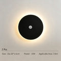 20CM Black Sensor Eclipse Wall Light 2Pcs Stepless Dimming